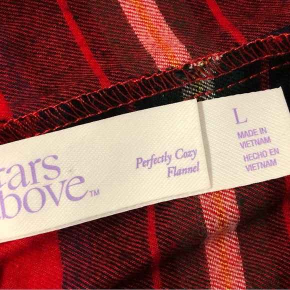 Plaid Lightweight Flannel Womens Pajama Shorts, Sz Large, New. - Picture 6 of 7